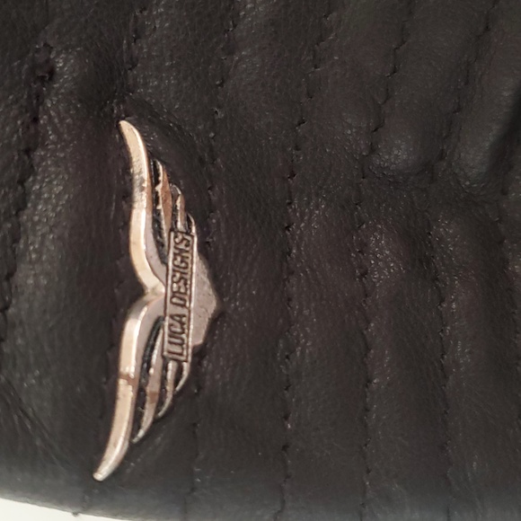 NWT LUCA Womens XL Hawthorne Rocker Black 100% Leather Jacket - Picture 13 of 16